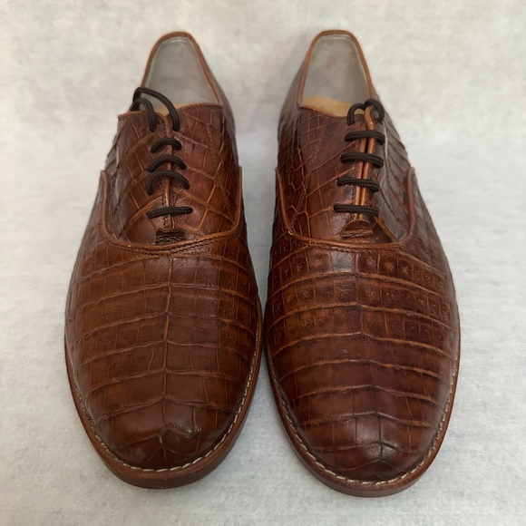 Crocodile Oxfords EU43 / US size 10 Genuine crocodile leather CITES certified main image 5